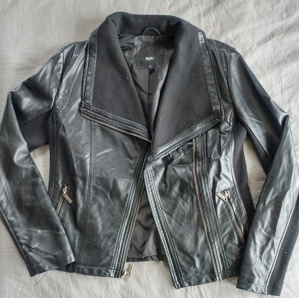 Faux leather jacket